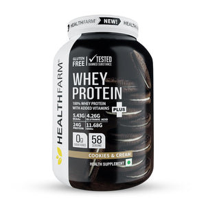 HEALTHFARM Whey protein plus|24g Protein| 1KG / 2KG|33 ser / 55 ser