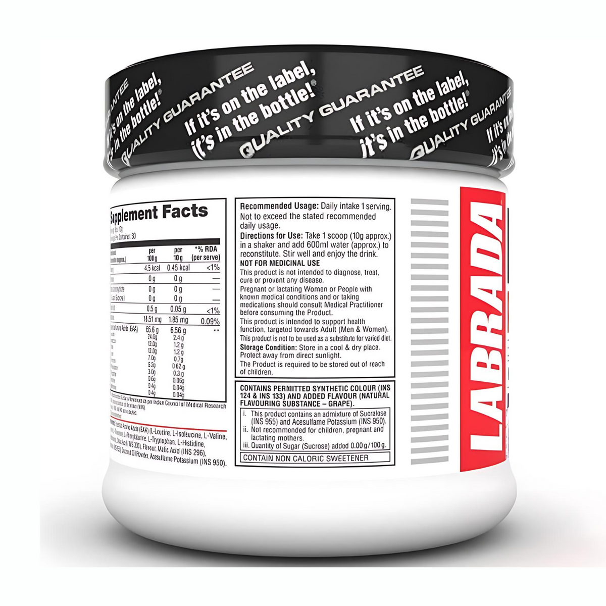 LABRADA EAA POWER ESSENTIAL AMINO ACID COMPLEX - 300G