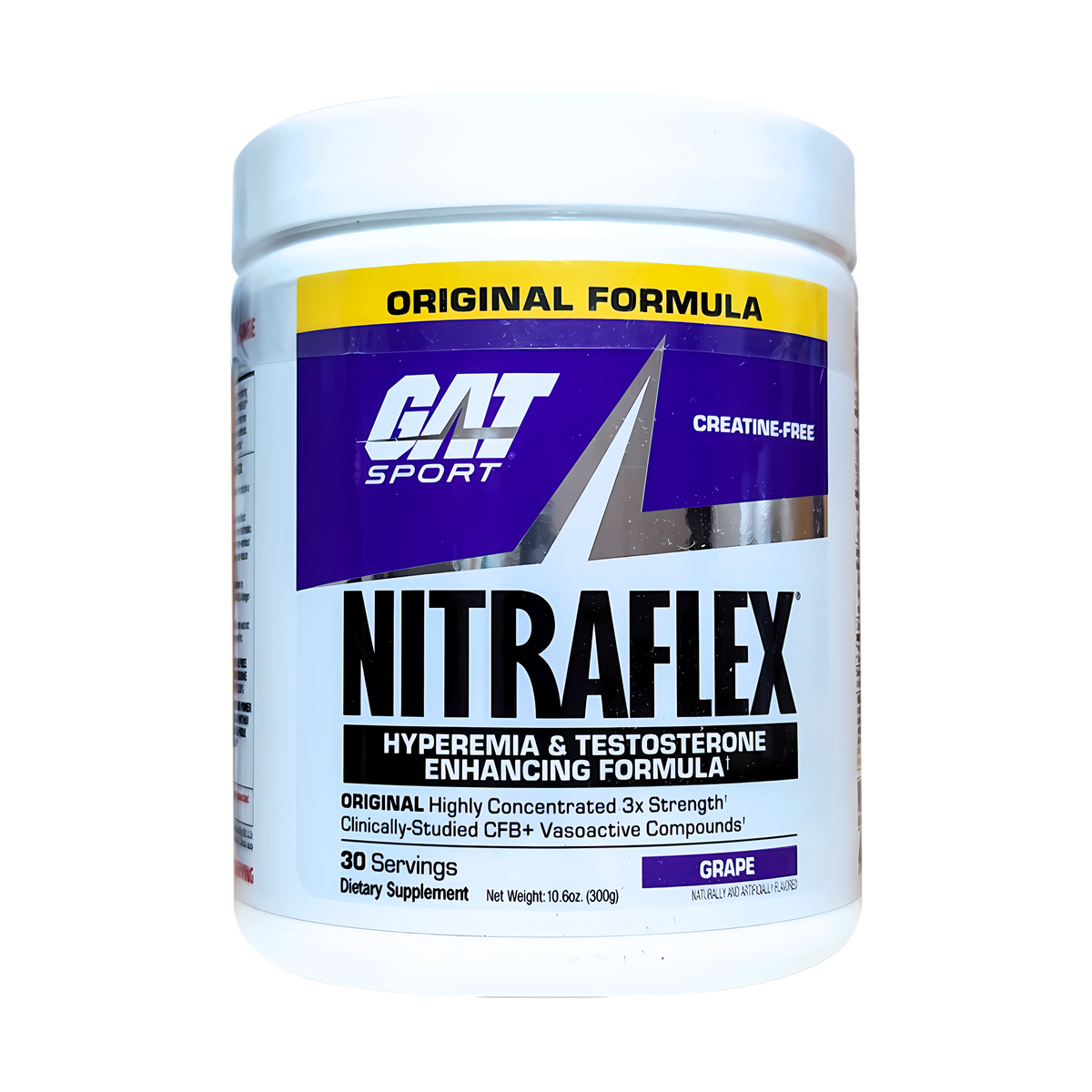 GAT Nitraflex Testosterone Enhancing Pre Workout Dietary Supplement (300 g, Fruit Punch Flavour)