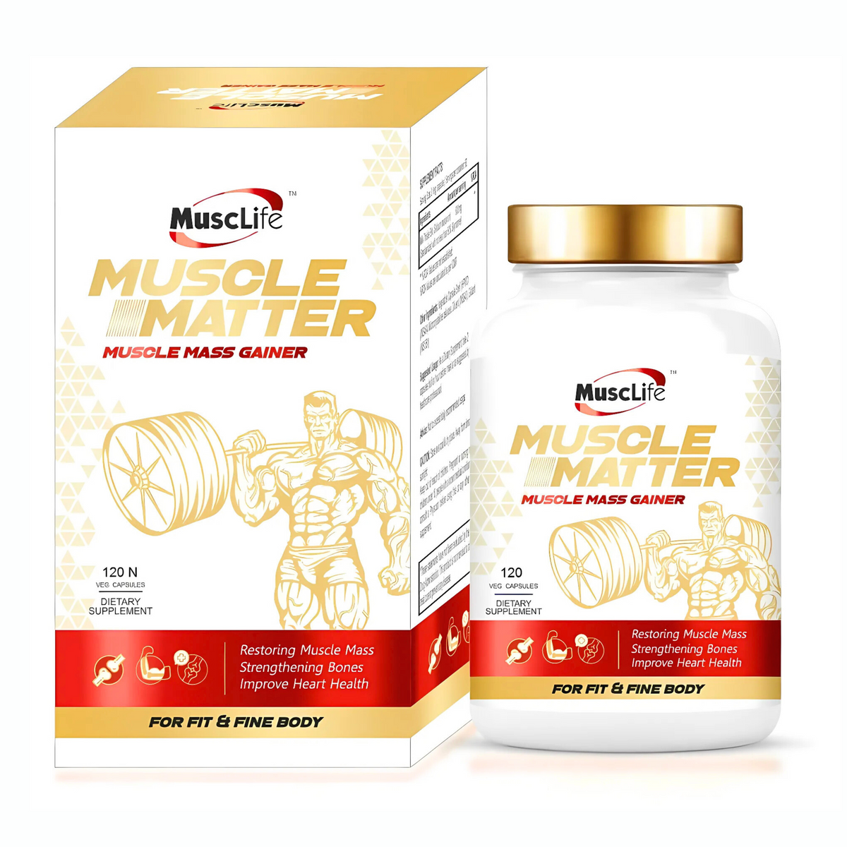 MUSCLIFE MUSCLE MATTER 120 N VEG CAPSULES