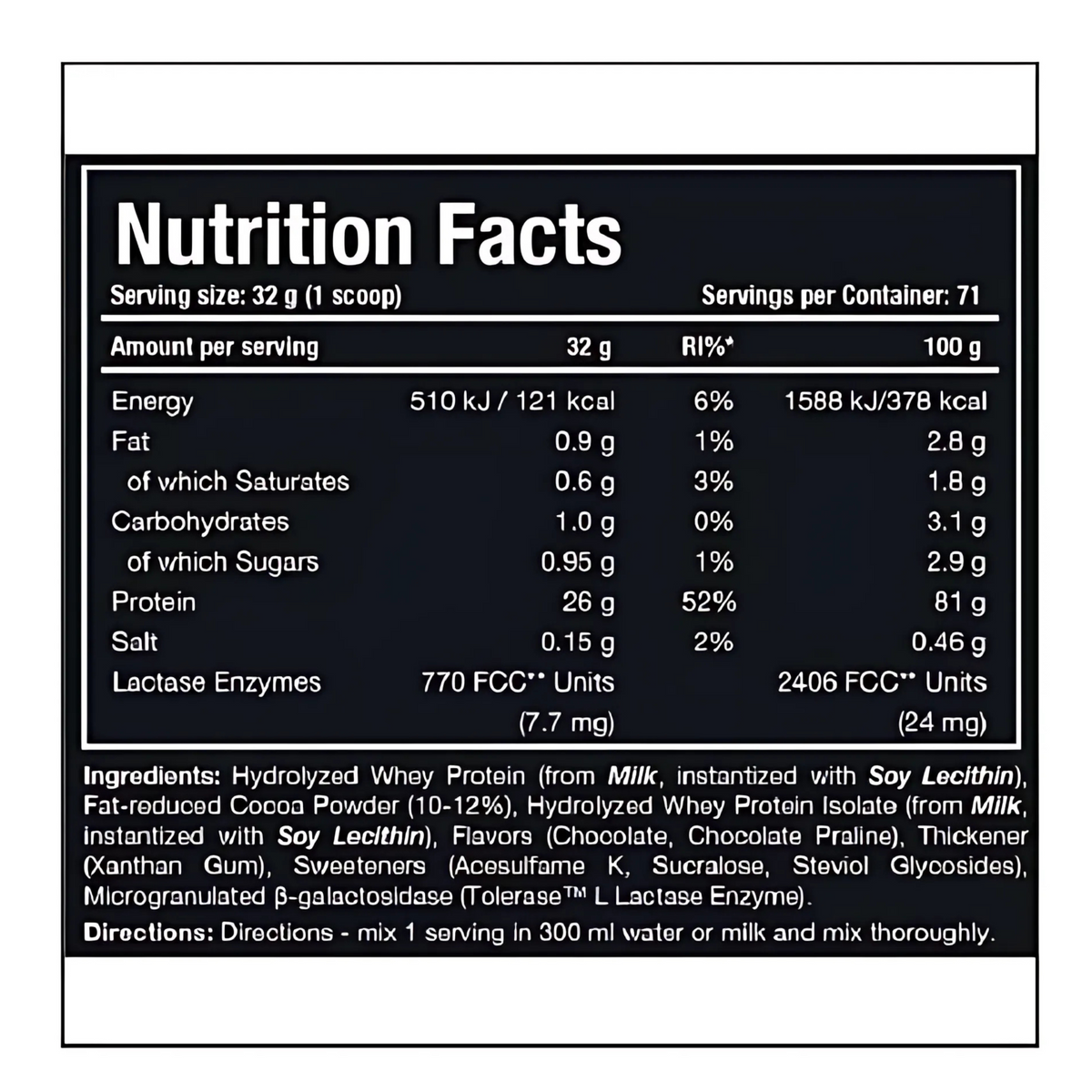 ONE SCIENCE HYDRO GOLD HYDROLYZED WHEY ISOLATE, 2.27 KG (5 LB)