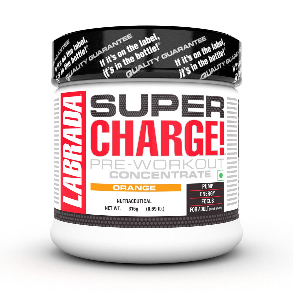 LABRADA SUPER CHARGE PRE-WORKOUT CONCENTRATE