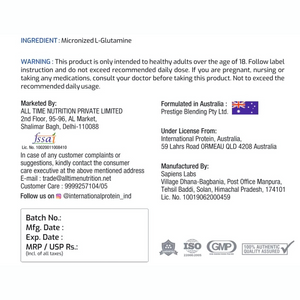 International Protein L-Glutamine 3000MG - 100 gm