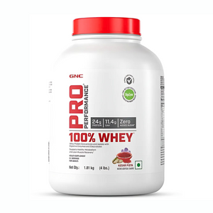 GNC Pro Performance 100% Whey Protein Powder| 4 lbs | 1.81 kg | 51 Serving