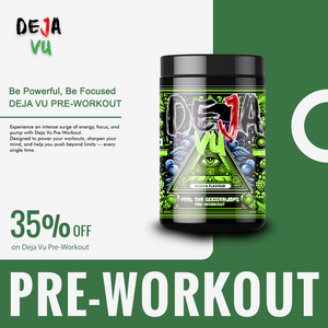 Deja Vu Pre Workout | 400g | 33 Servings | pre workout under 2000 | Explosive Energy & Focus |