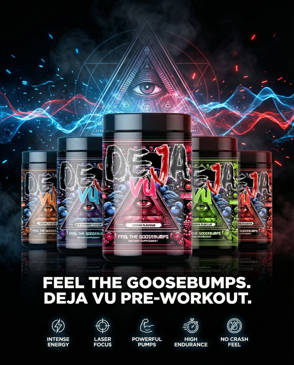 Deja Vu Pre Workout | 400g | 33 Servings | pre workout under 2000 | Explosive Energy & Focus |