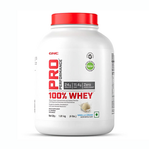 GNC Pro Performance 100% Whey Protein Powder| 4 lbs | 1.81 kg | 51 Serving