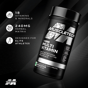 MuscleTech Platinum Multivitamin,Vitamin C for Immune Support,18 Vitamins & Minerals,60 Tablets, 150 grams