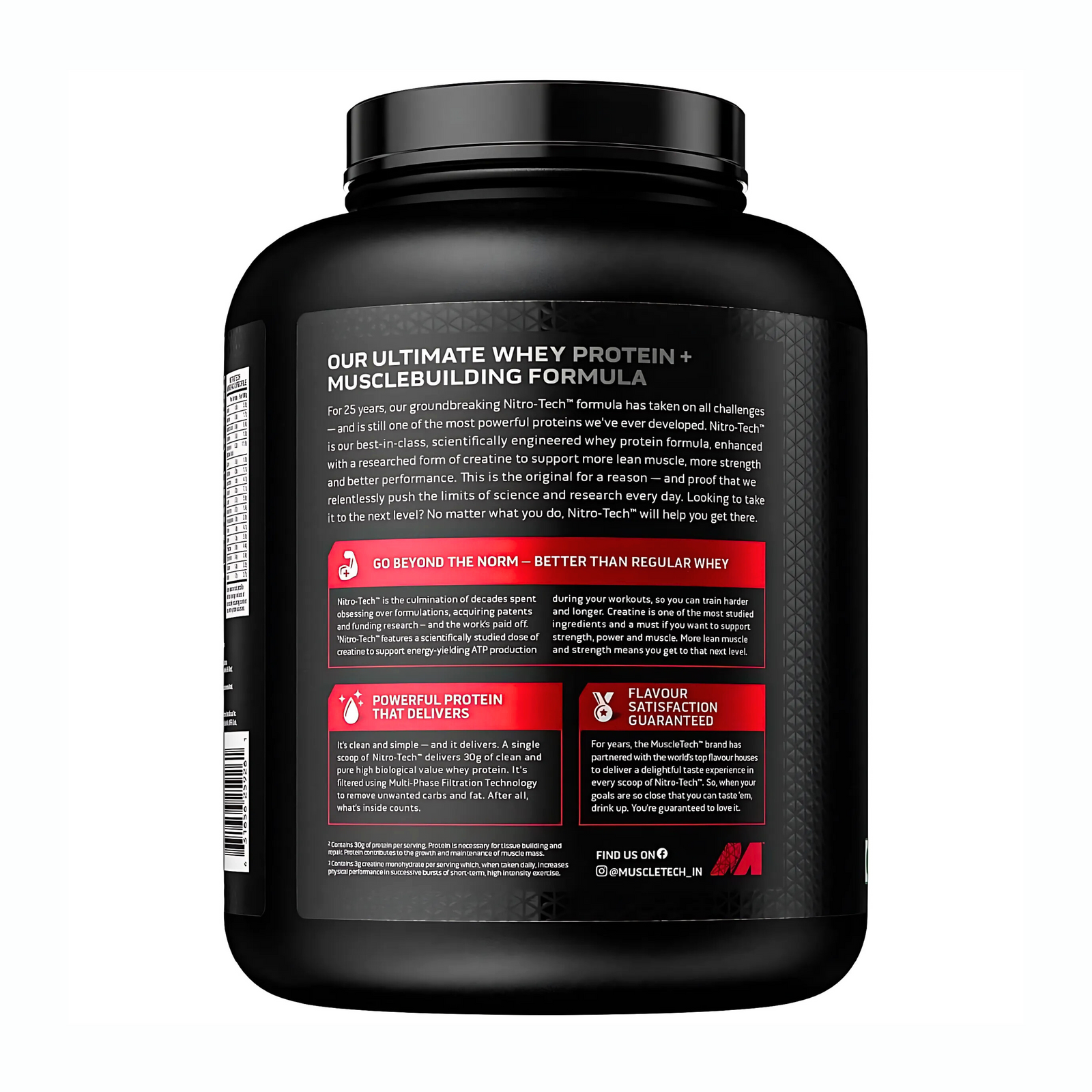 MUSCLETECH NITROTECH IND 4LB 40 SER.