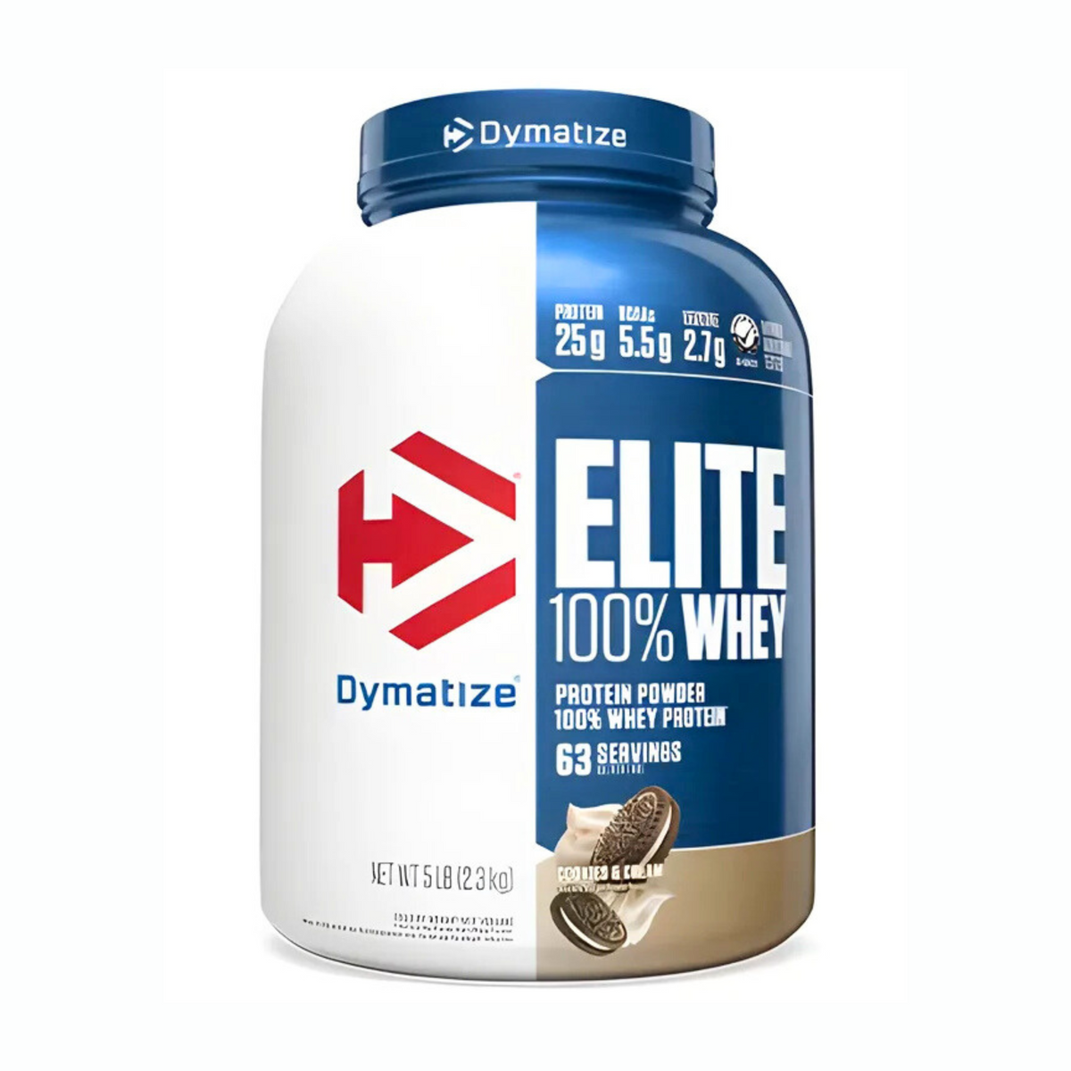 Dymatize Nutrition Elite 100% Whey Protein |Chocolate| 5 Lbs | 25g Protein