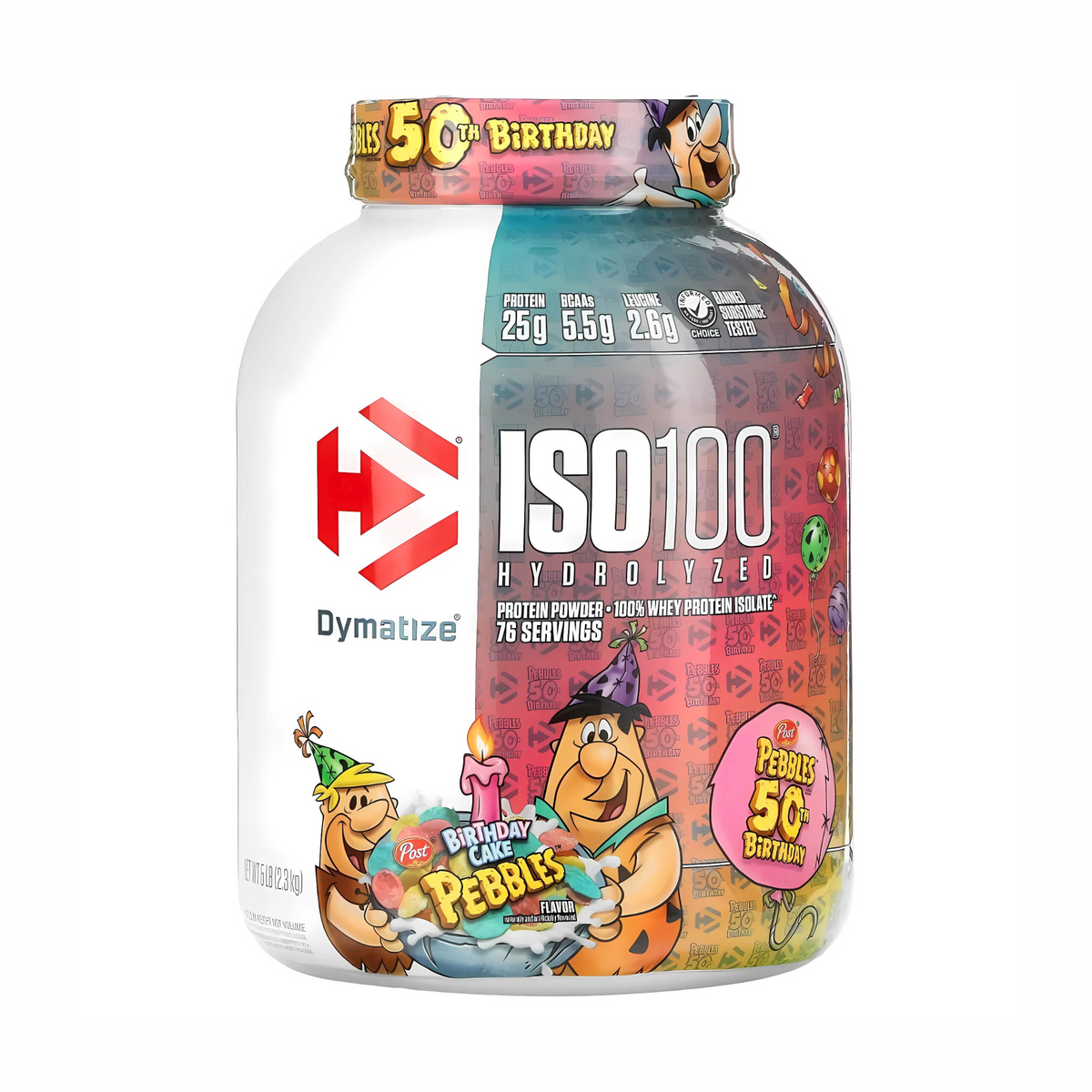 Dymatize Nutrition ISO100 Hydrolyzed Whey Protein Isolate |Cookies & Cream| 5 Lbs