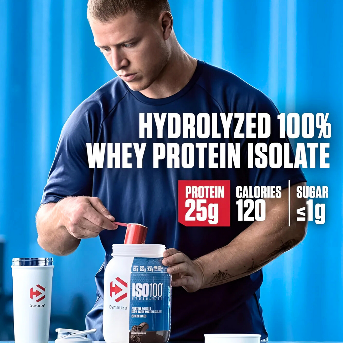 Dymatize Nutrition ISO100 Hydrolyzed Whey Protein Isolate |Cookies & Cream| 5 Lbs