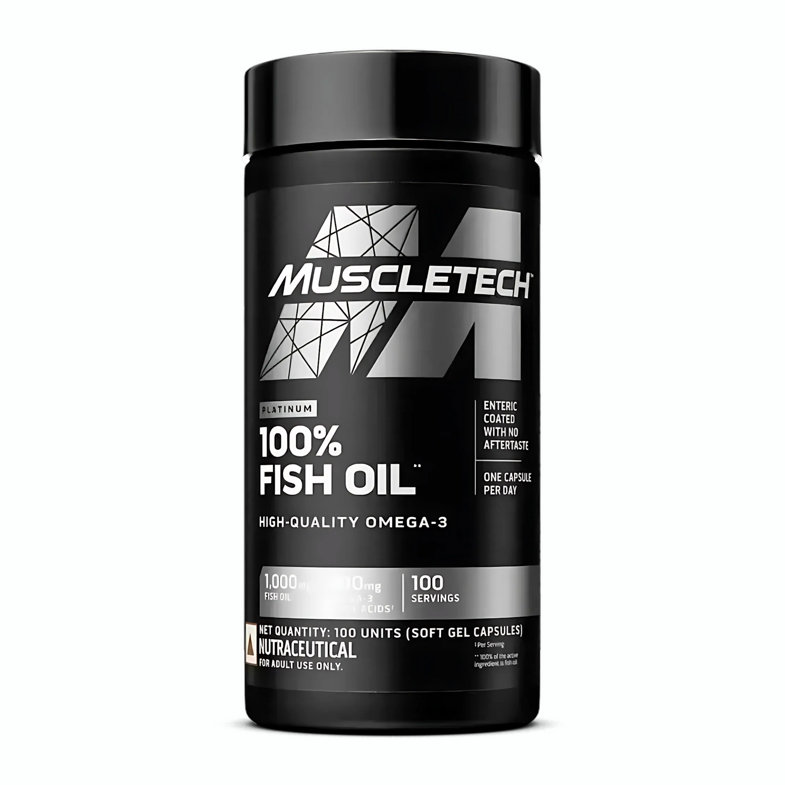 MUSCLETECH ESSENTIAL SERIES PLATINUM 100% OMEGA FISH OIL | 100 SOFTGELS