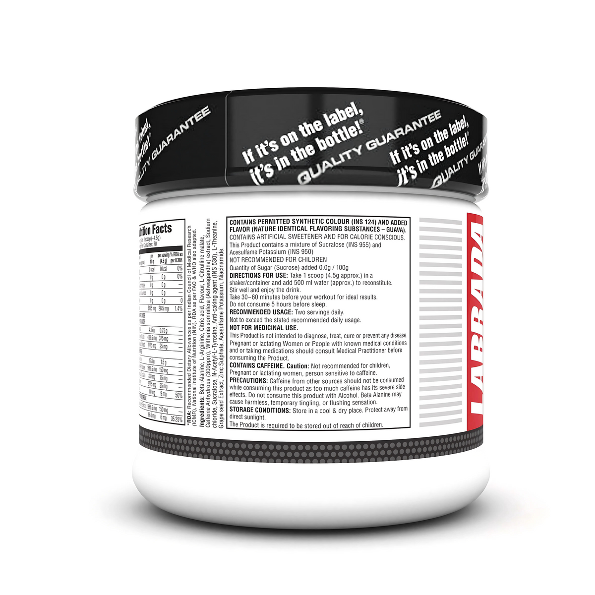 LABRADA SUPER CHARGE PRE-WORKOUT CONCENTRATE