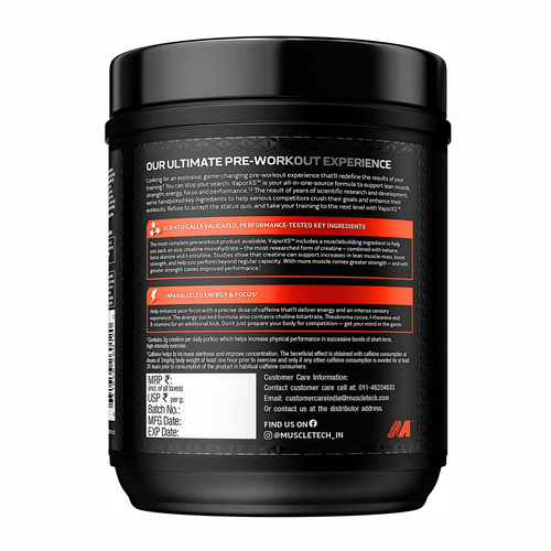 MUSCLETECH VAPOR X5 PREWORKOUT 30 SER.