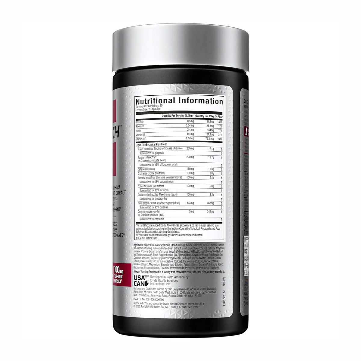 MUSCLETECH HYDROXYCUT HARDCORE SUPER ELITE (100 CAPSULES)