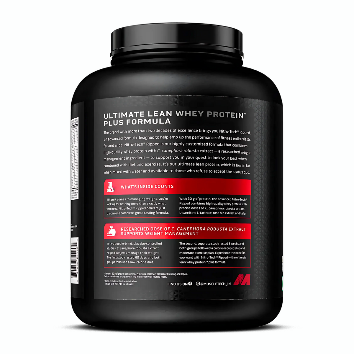 MUSCLETECH NITRO-TECH RIPPED 4 LBS (1.81KG)