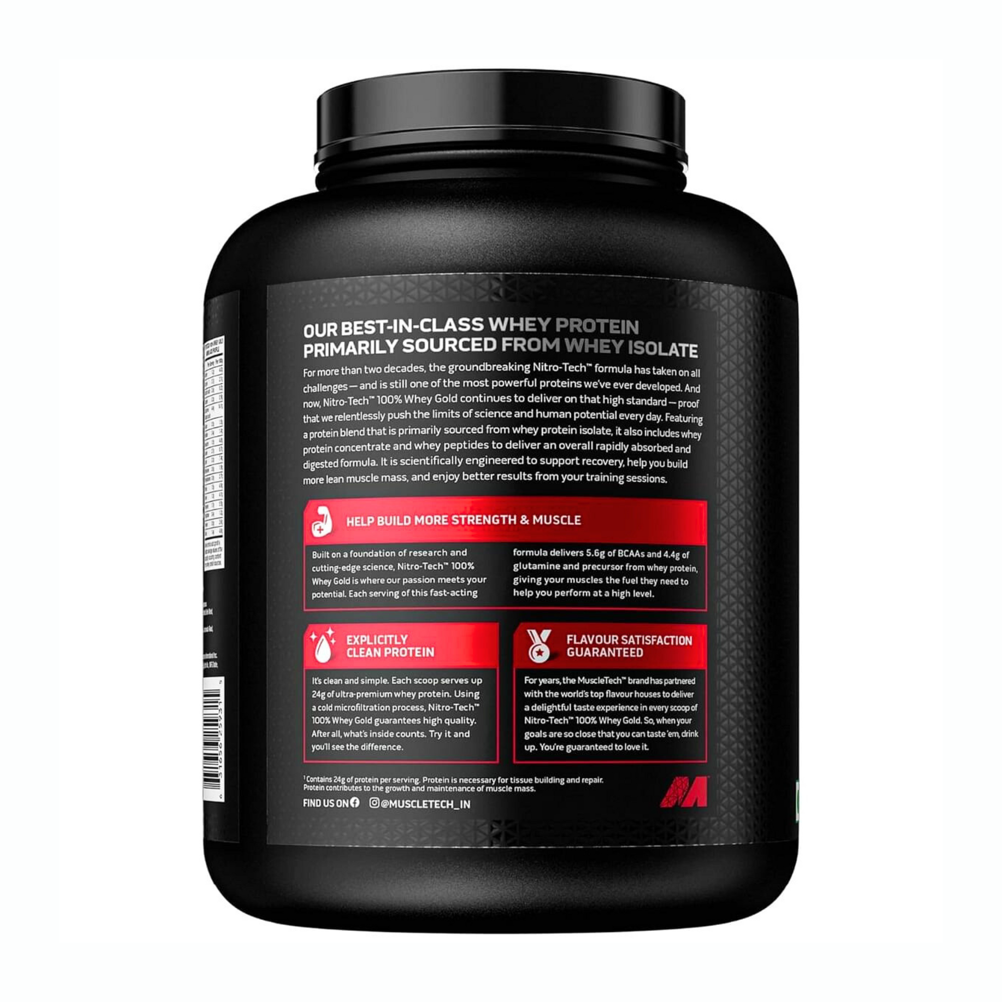 MUSCLETECH NITROTECH 100% WHEY GOLD (1.81KG)
