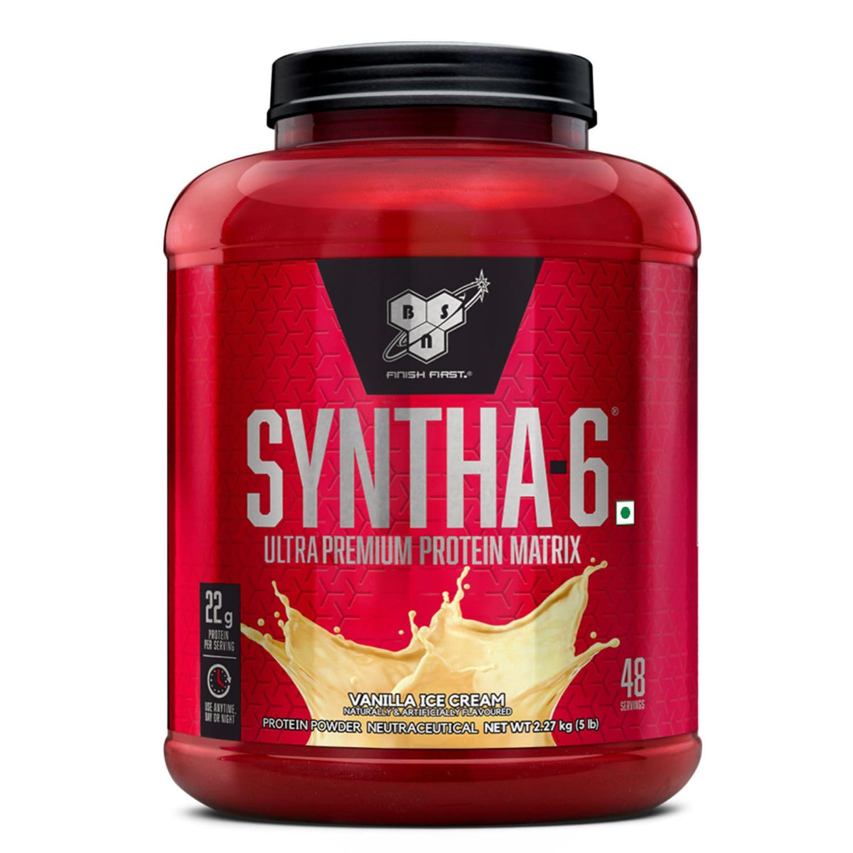 BSN Syntha 6 Protein Powder - 5 lbs, 2.27 kg (CHOC)