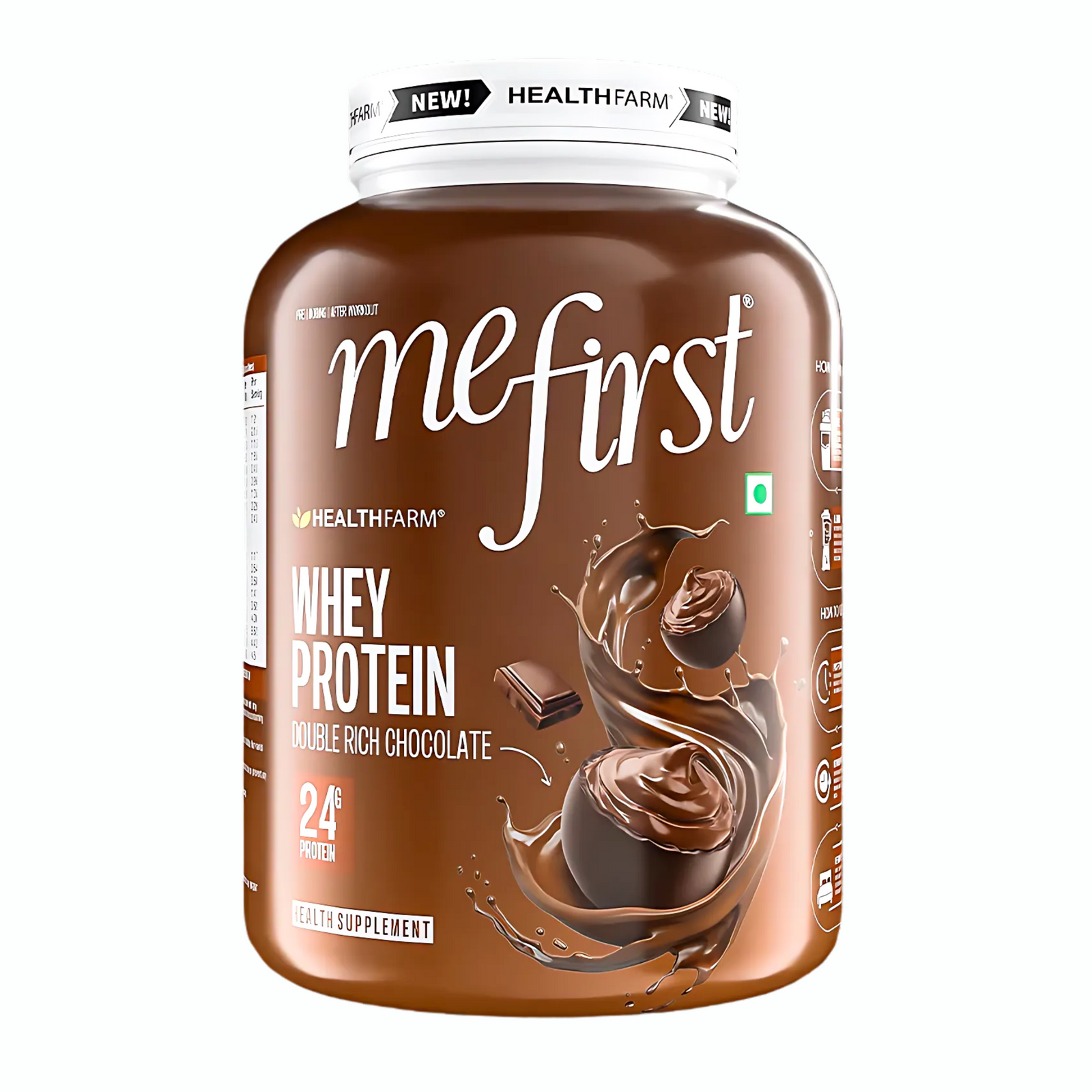 Healthfarm MeFirst Whey Protein Powder | 24g Protein | 50 ser| 2Kg