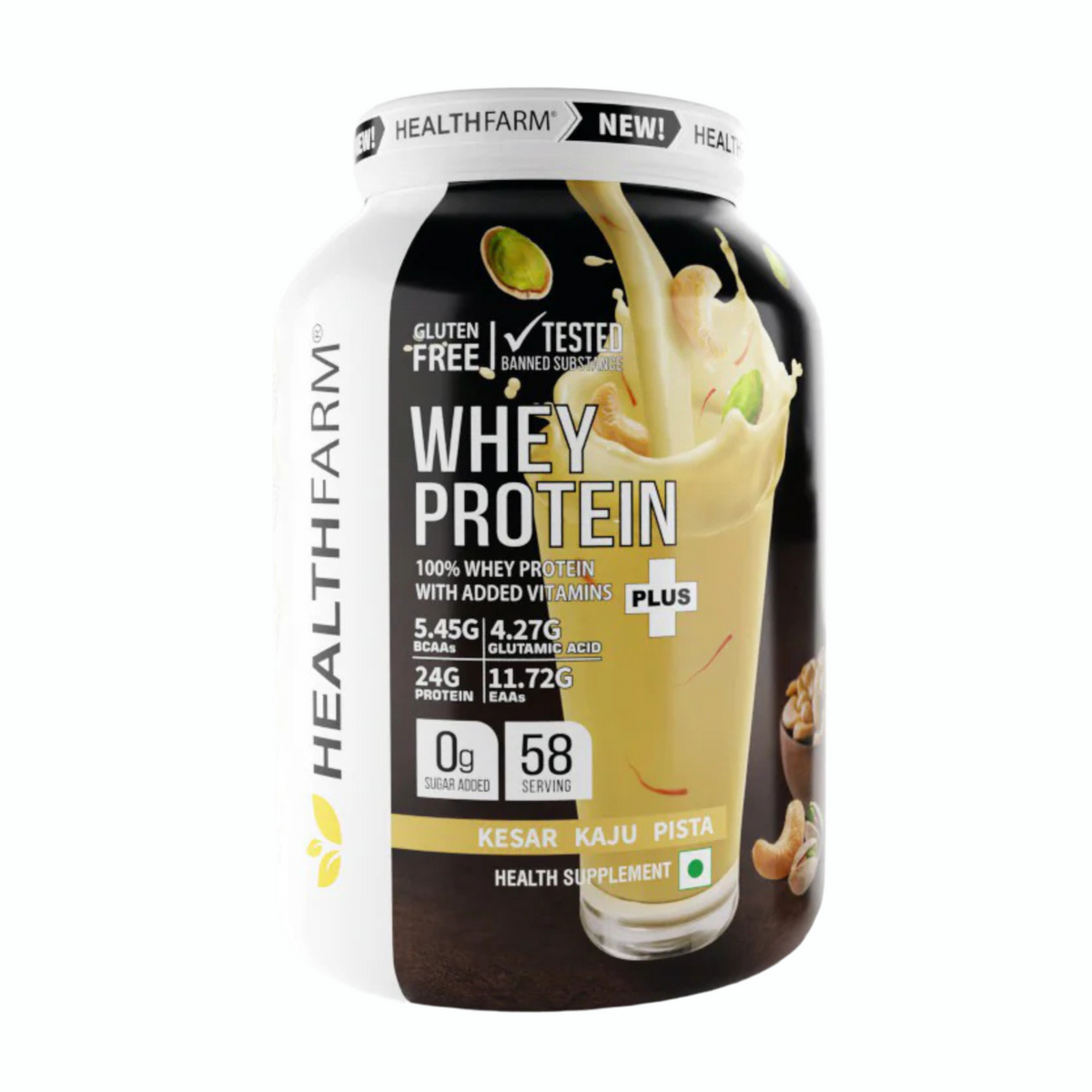 HEALTHFARM Whey protein plus|24g Protein| 1KG / 2KG|33 ser / 55 ser