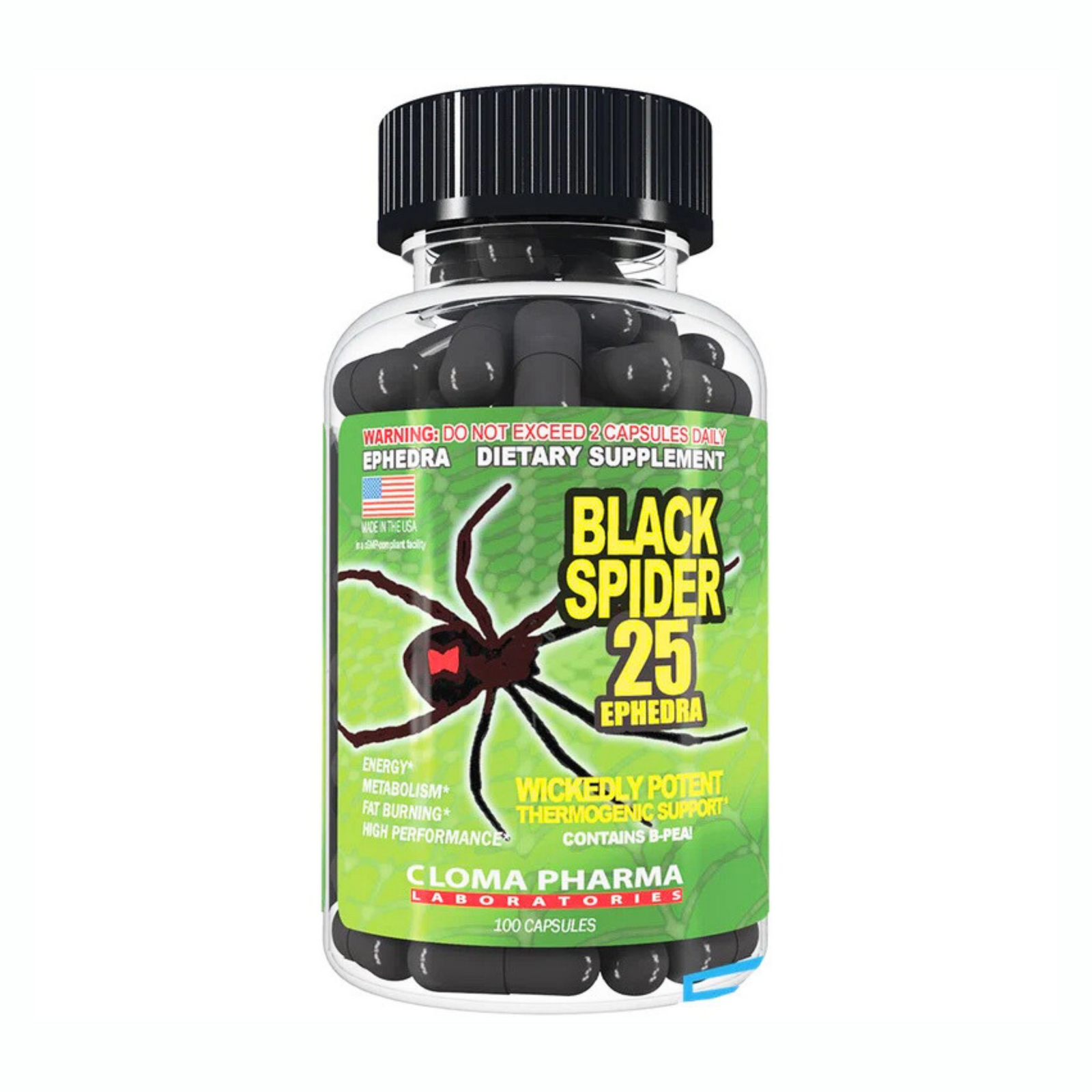 CLOMA PHARMA BLACK SPIDER (100 CAPSULES)