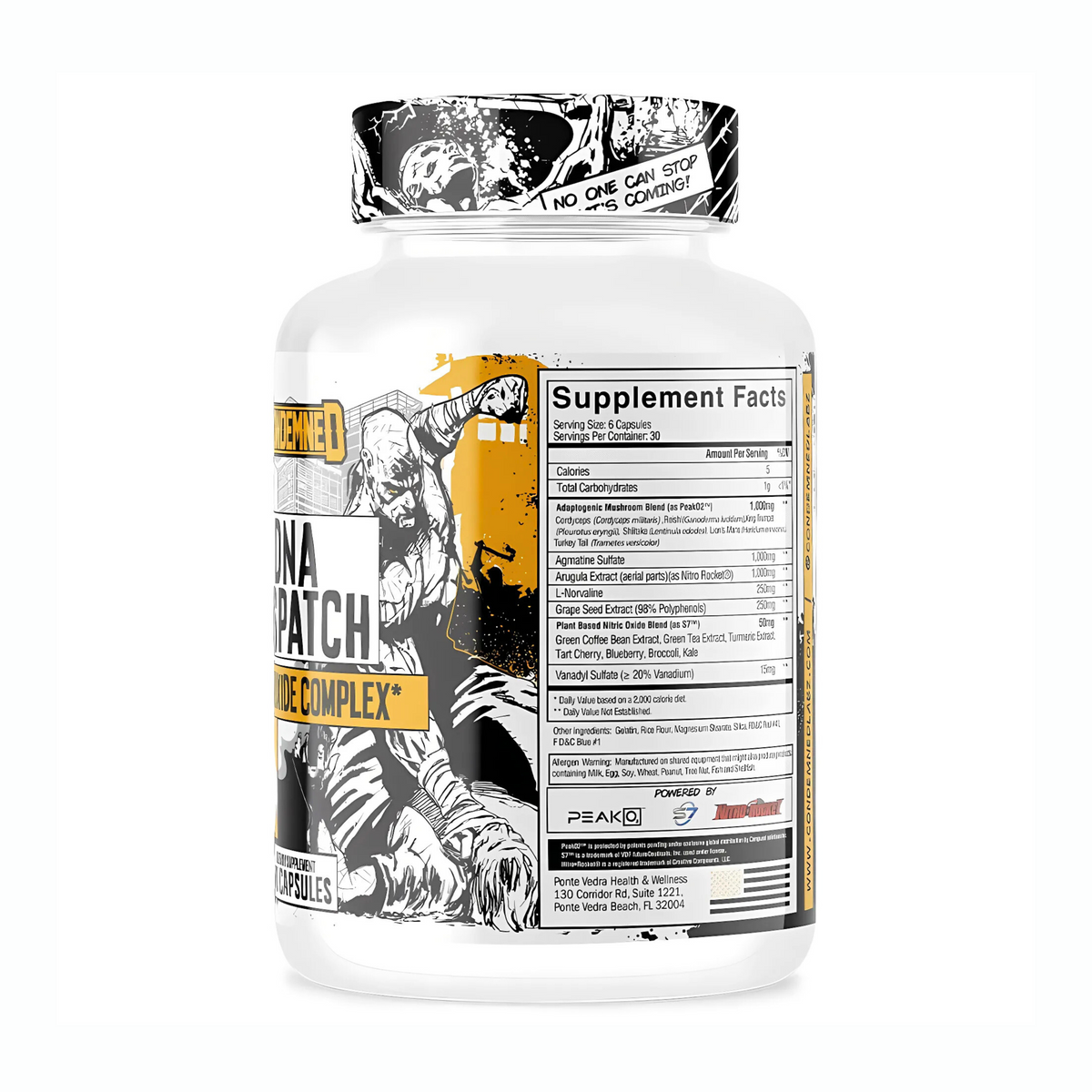 CONDEMNED LABZ DNA DISPATCH NITRIC OXIDE COMPLEX, 180 CAPSULES