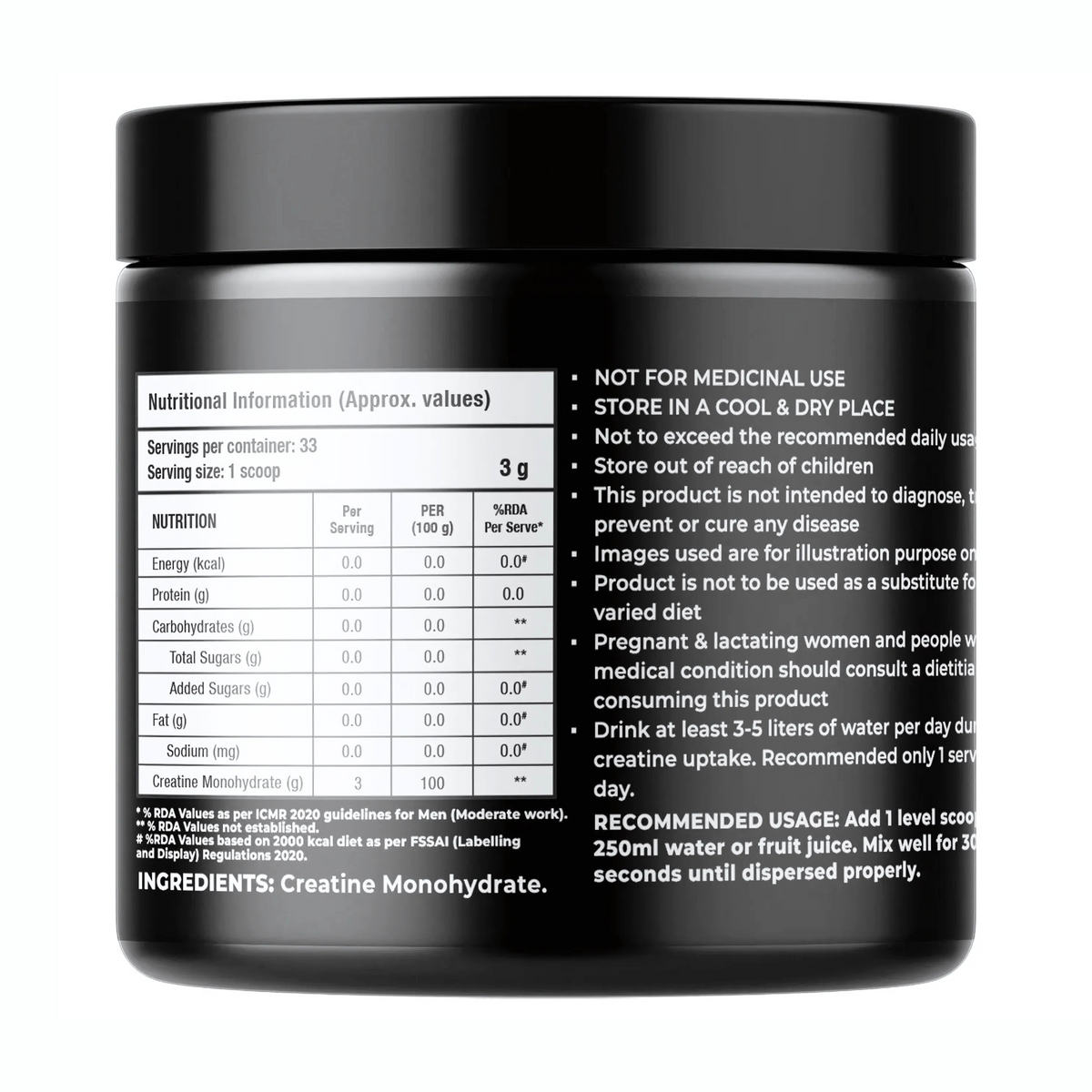 FOOD STRONG MICRONISED CREATINE MONOHYDRATE (100 GM)