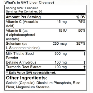 GAT SPORTS LIVER CLEANSE (60 CAPS)