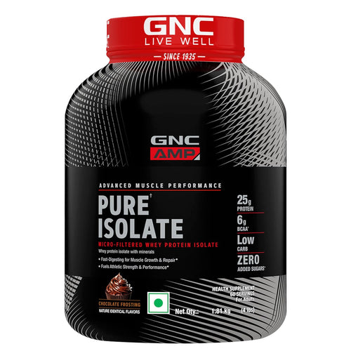 GNC AMP Pure Isolate Whey Protein | 60 ser | 1.81 kg| 25g Protein