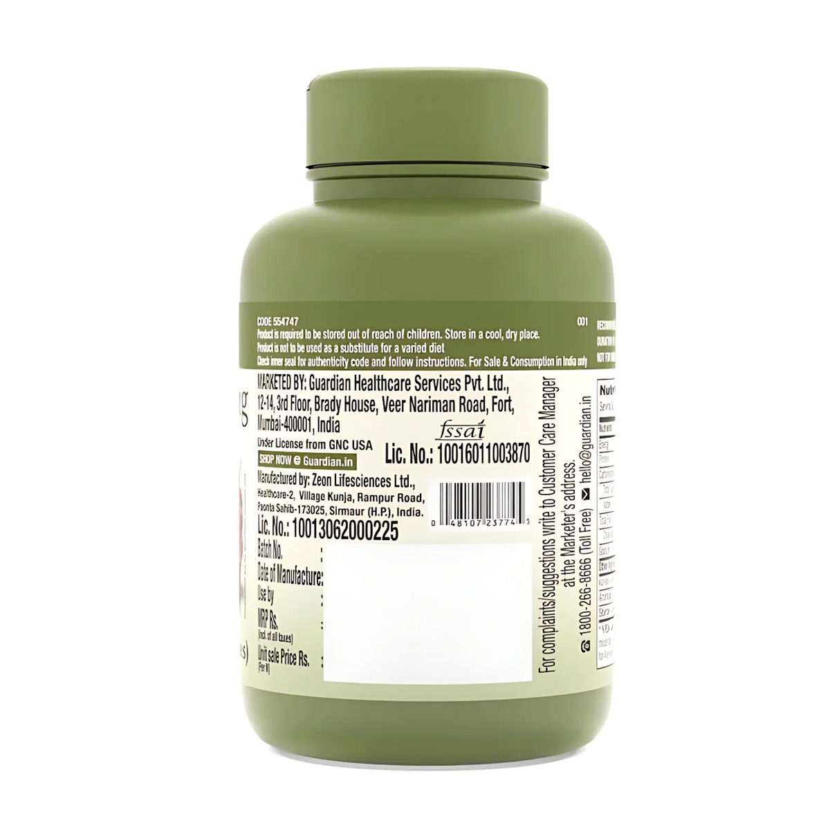 GNC TRIPLE GINSENG ROOT