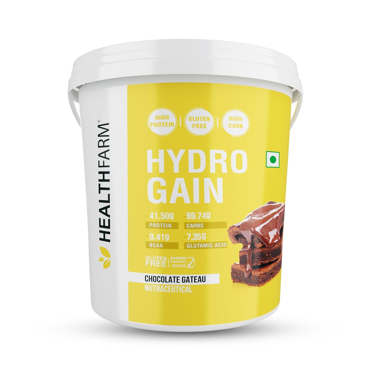 Healthfarm Hydro Gain Mass Gainer | 5kg| 11lbs | 50 serving