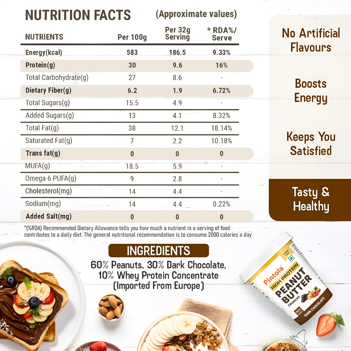 HIGH PROTEIN ORGANIC JAGGERY PEANUT BUTTER