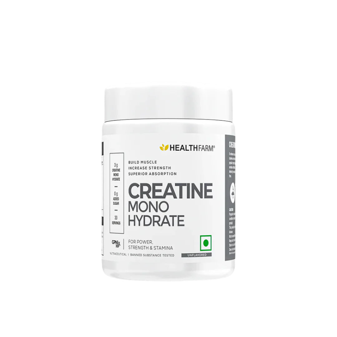 Healthfarm Muscle Creatine Monohydrate, (100g), 33 ser.