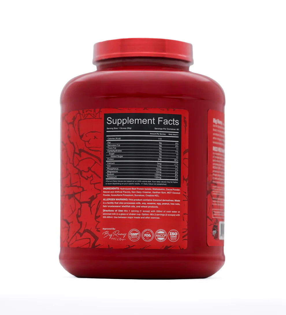 BIG RAMY LABS  RED REX 100% BEEF PROTEIN ISOLATE