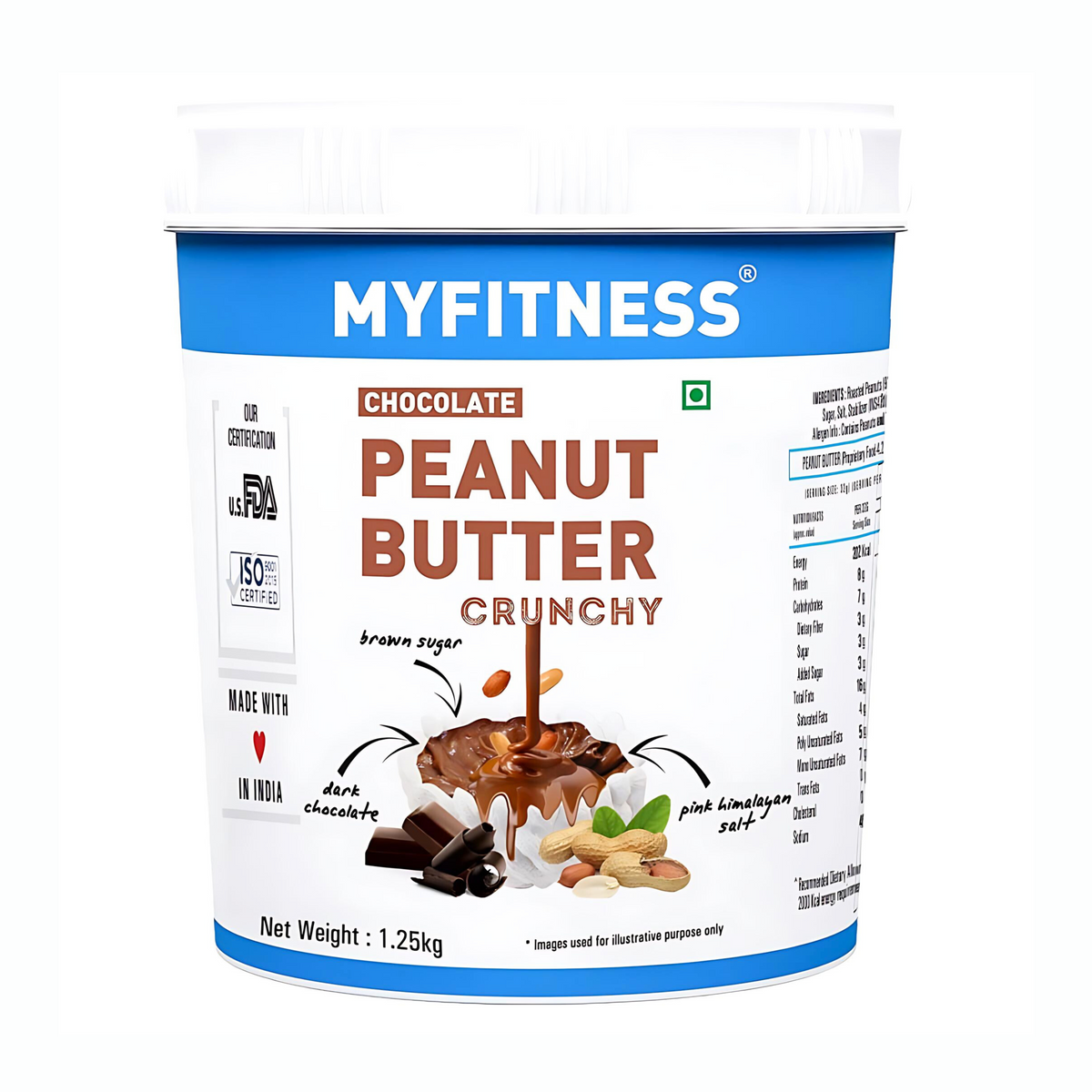 MYFITNESS CHOCOLATE PEANUT BUTTER CRUNCHY (1.25KG)