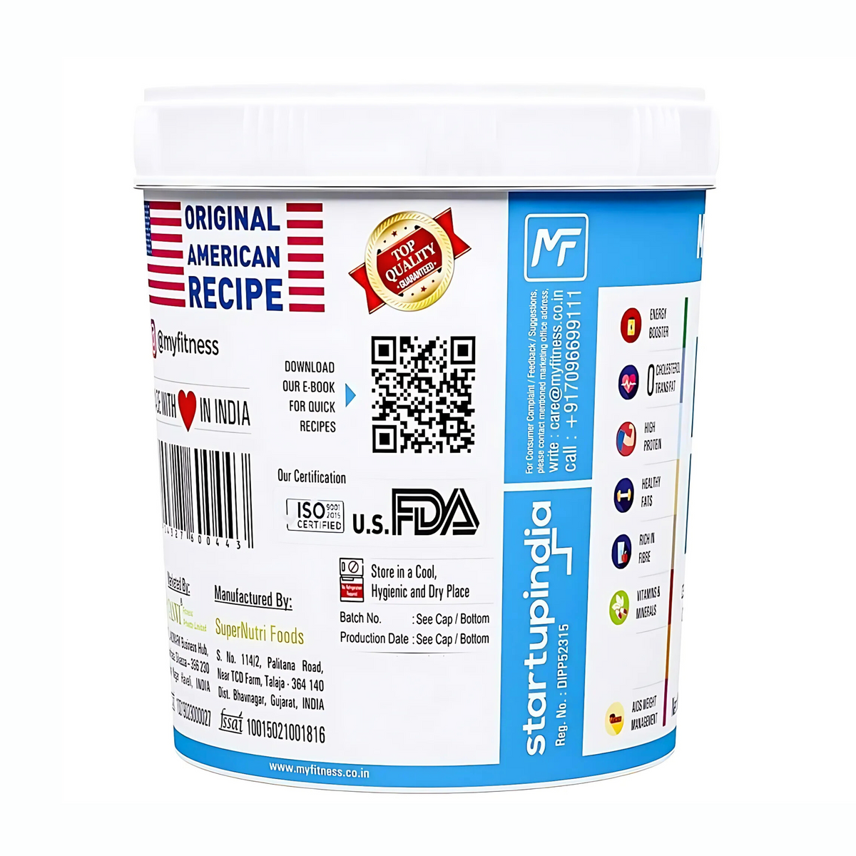 MYFITNESS CHOCOLATE PEANUT BUTTER CRUNCHY (1.25KG)