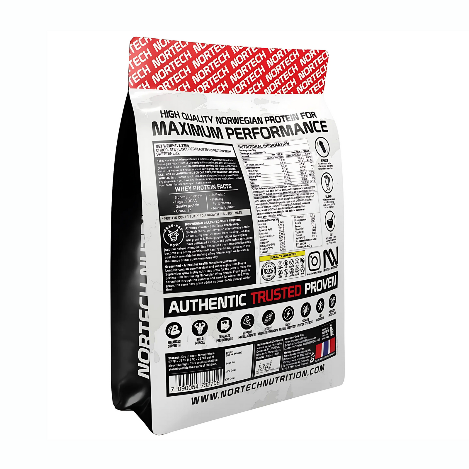 NORTECH NUTRITION 100% NORWEGIAN WHEY - 2.27 KG (5 LB)