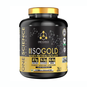 ONE SCIENCE 100% ISO GOLD WHEY PROTEIN ISOLATE, 2.27 KG (5 LB)