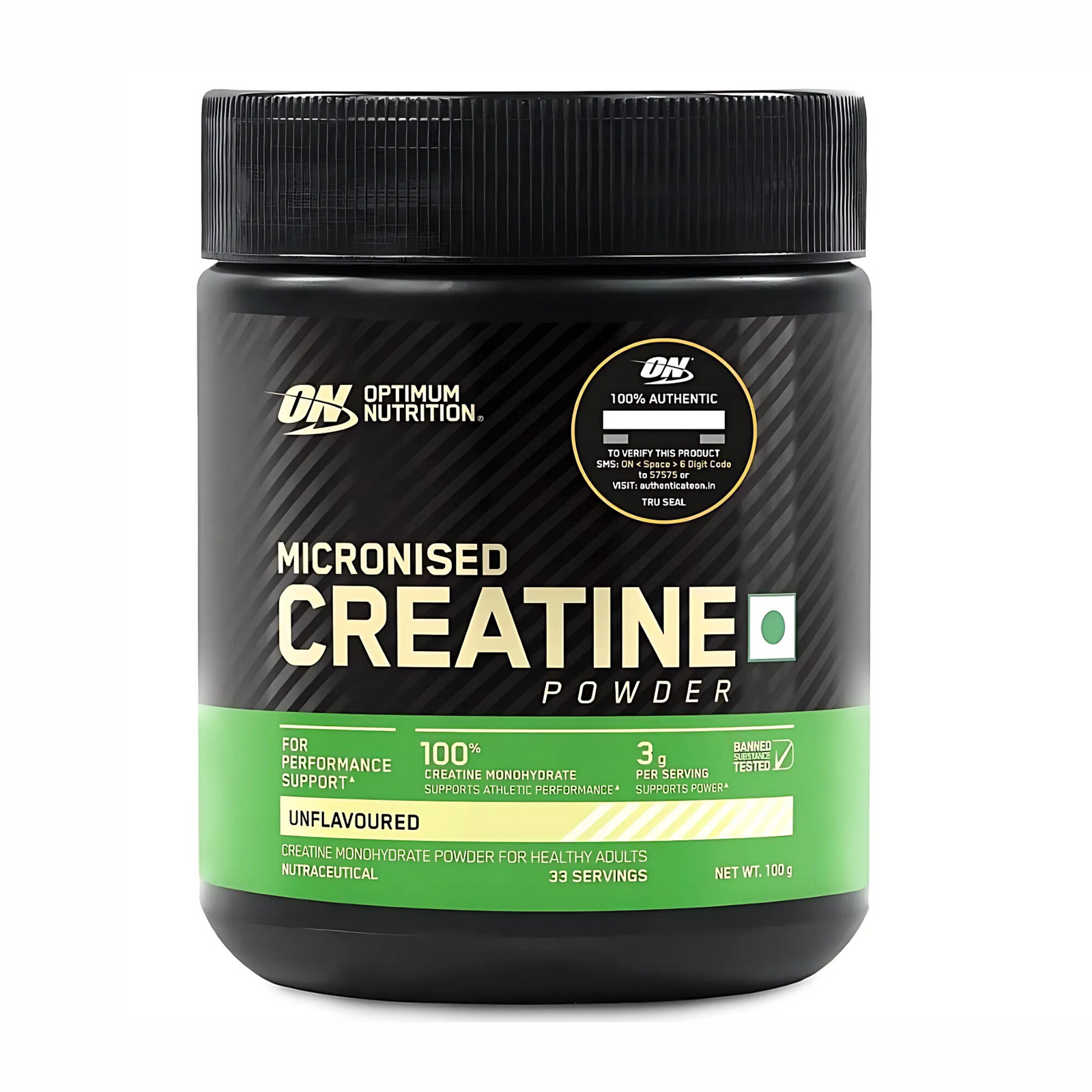 OPTIMUM NUTRITION MICRONIZED CREATINE 100G (33 SERV)