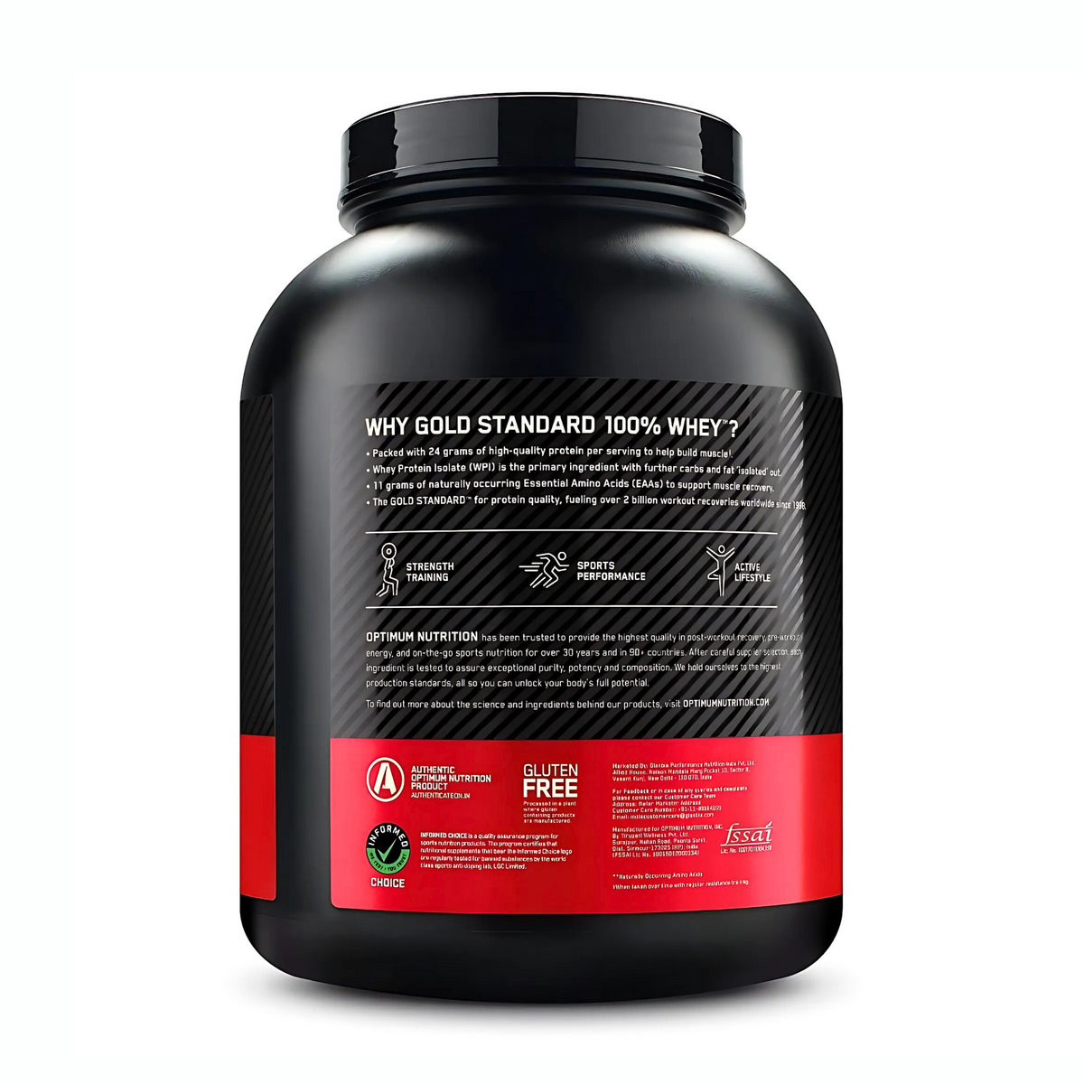 OPTIMUM NUTRITION GOLD STANDARD 100% WHEY PROTEIN POWDER 5 LBS