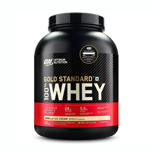 OPTIMUM NUTRITION GOLD STANDARD 100% WHEY PROTEIN POWDER 5 LBS