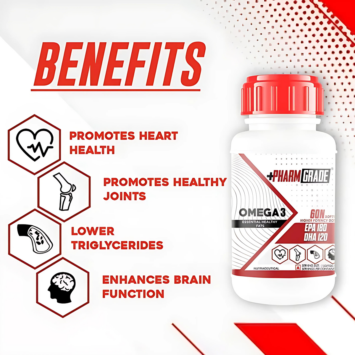 BIG FLEX PHARM GRADE OMEGA 3 (60 SOFTGELS)