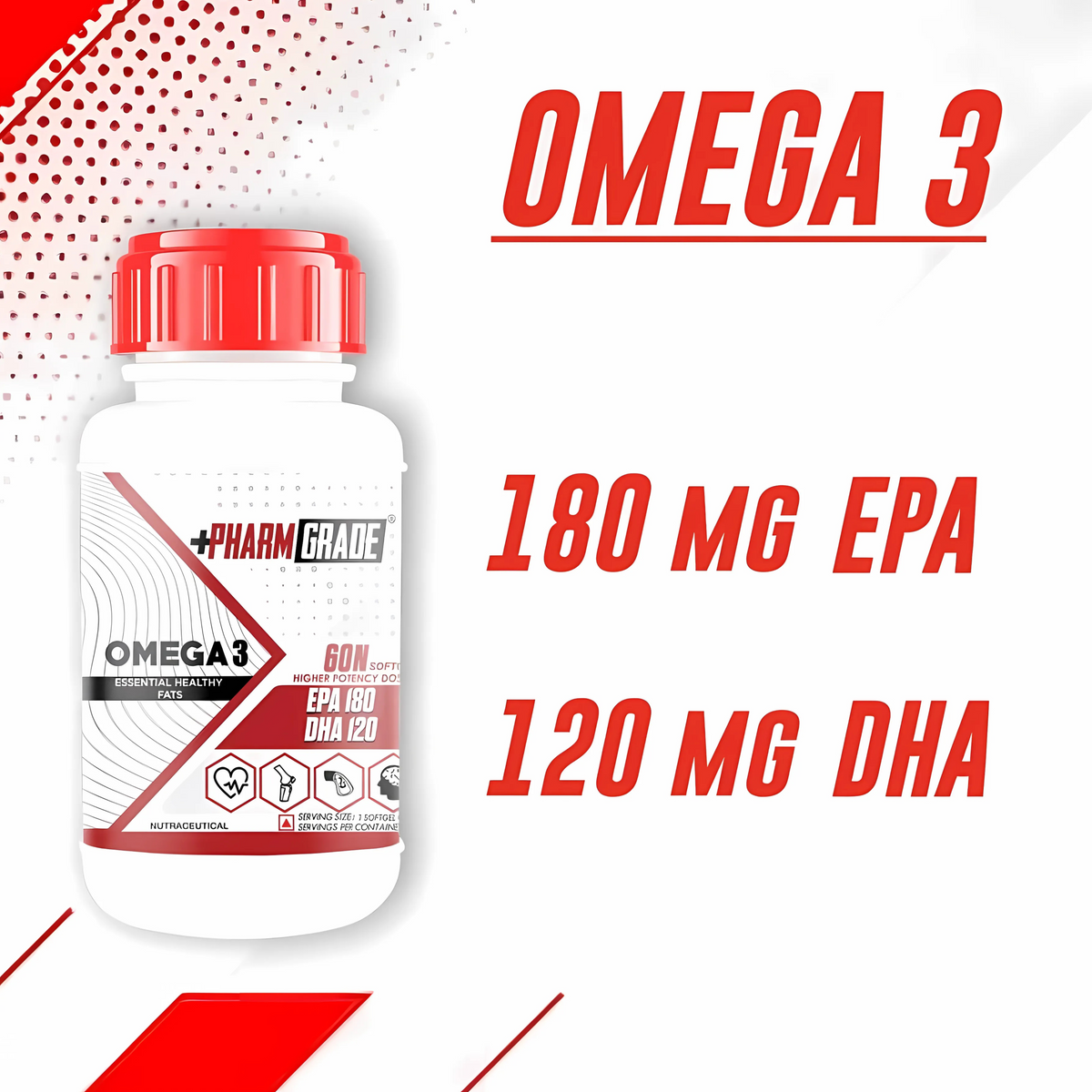 BIG FLEX PHARM GRADE OMEGA 3 (60 SOFTGELS)
