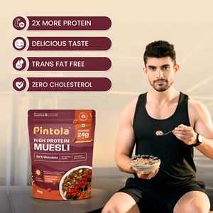 PINTOLA HIGH PROTEIN MUESLI DARK CHOCOLATE