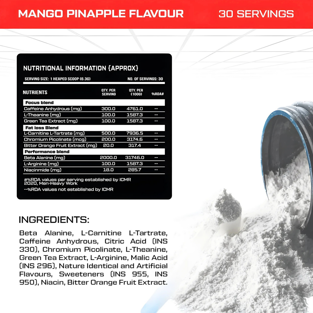 PROMOVE NUTRITION INFERNO PRE WORKOUT (189GM)