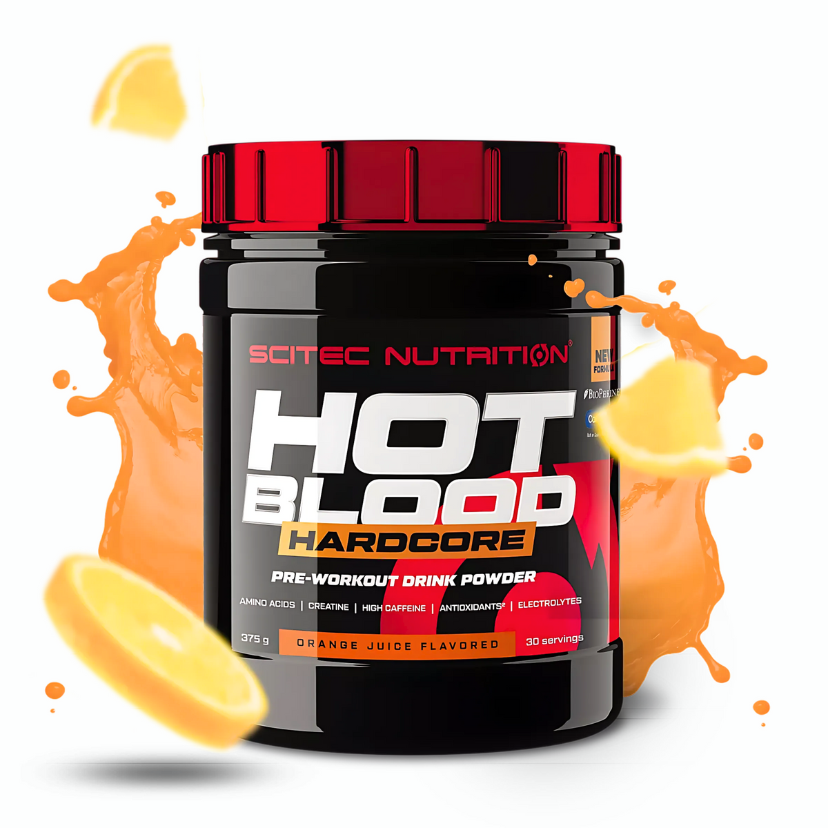 SCITEC NUTRITION HOT BLOOD HARDCORE PRE-WORKOUT 375G (30SERV.)
