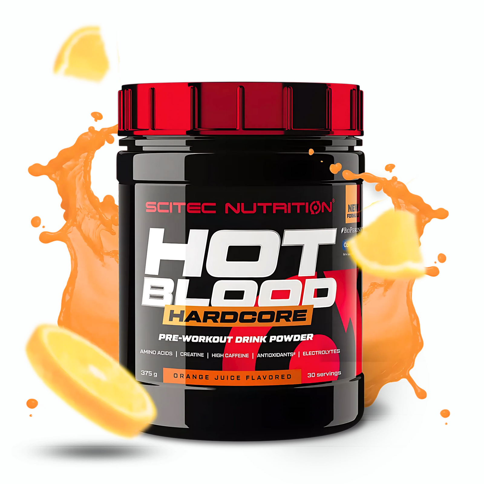 SCITEC NUTRITION HOT BLOOD HARDCORE PRE-WORKOUT 375G (30SERV.)