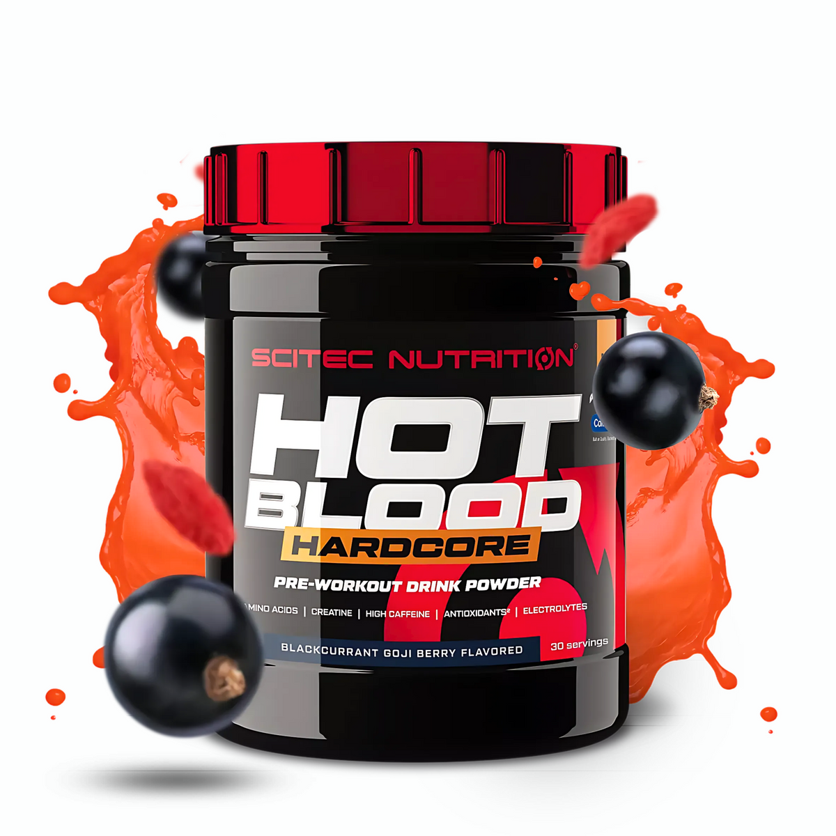 SCITEC NUTRITION HOT BLOOD HARDCORE PRE-WORKOUT 375G (30SERV.)