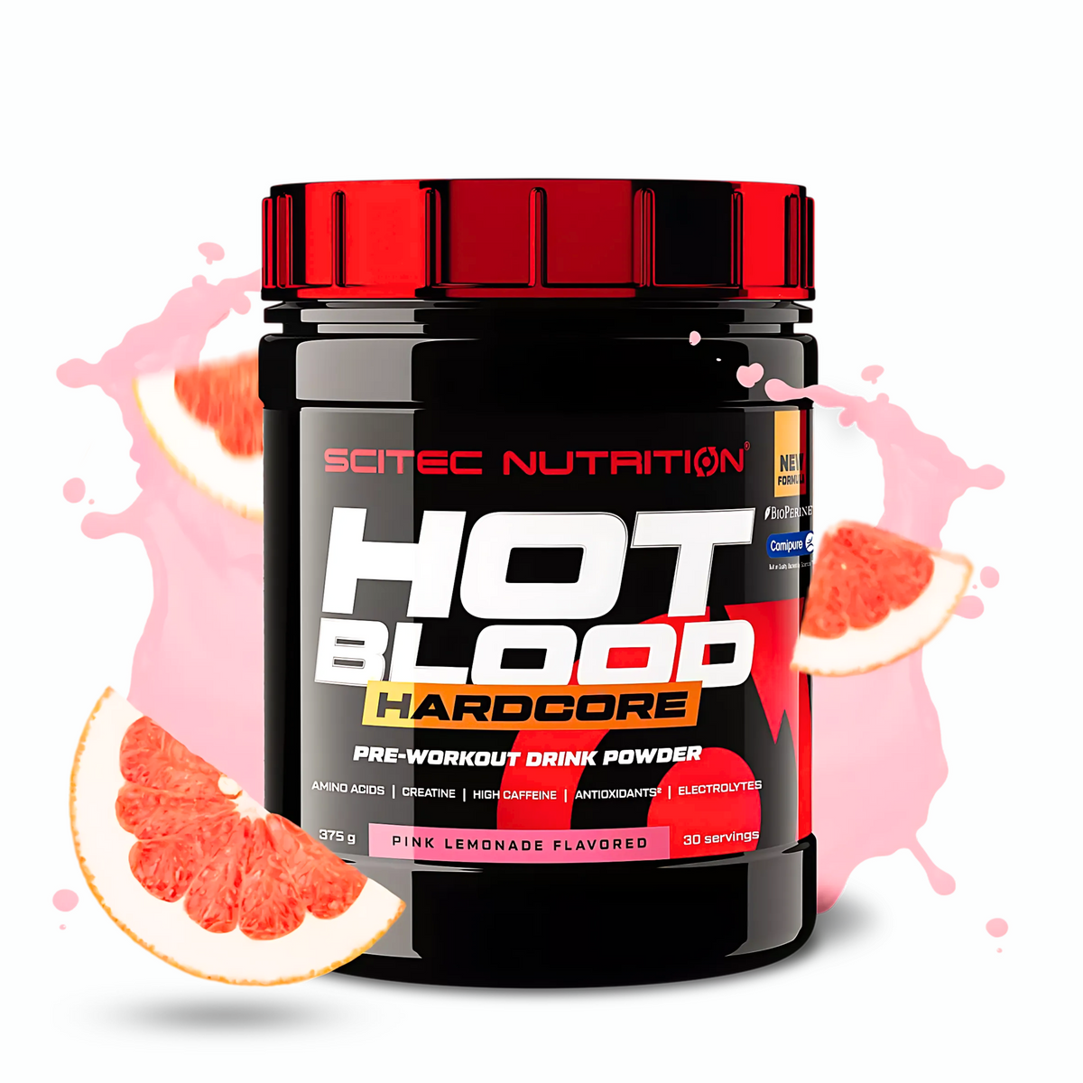 SCITEC NUTRITION HOT BLOOD HARDCORE PRE-WORKOUT 375G (30SERV.)